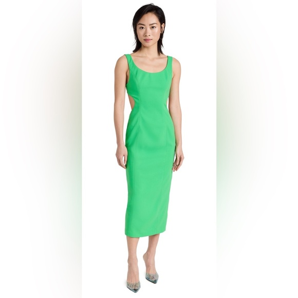 MISHA COLLECTION Coretta Bonded Midi green Dress sz XL - Picture 3 of 14